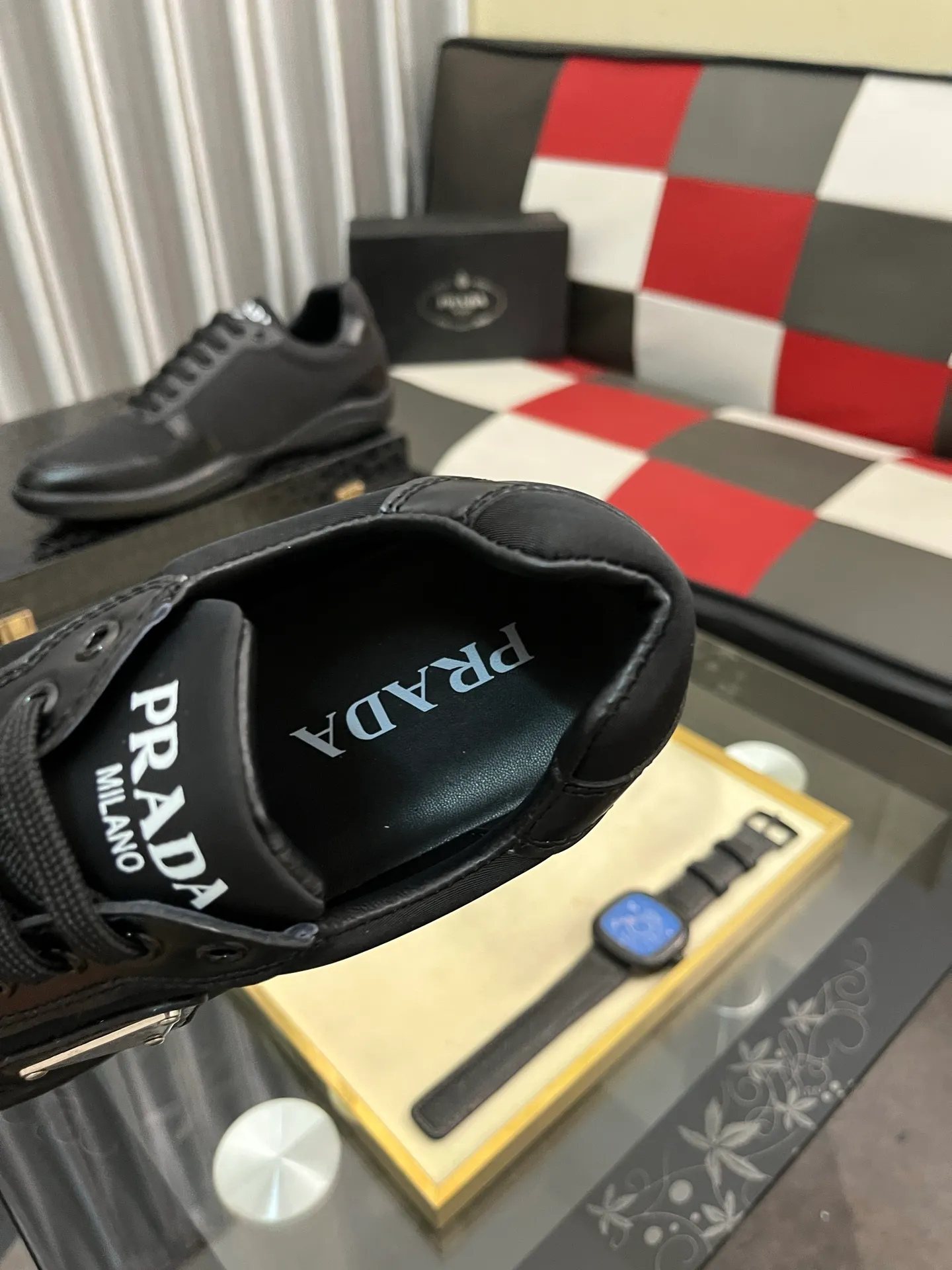 Men's Men's Shoes💰440⌚️⌚️《PRADA*》The latest and most popular casual shoes, top brand [seduce] luxury~purchasing agent, top~quality. [Strong] The upper is made of imported breathable cowhide with material ➕ breathable sheepskin feet (•) and fine workmanship. Original stylish and stylish soft rubber wear-resistant outsole, light and comfortable on the foot, size: 38-443️⃣colors available
